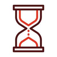 Hourglass Vector Thick Line Two Color Icons For Personal And Commercial Use.