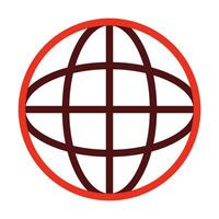 World Vector Thick Line Two Color Icons For Personal And Commercial Use.