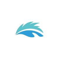 water ocean splash movement logo vector