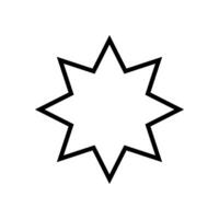 destellos icono vector. centelleo estrellas ilustración signo. brillante Estallar símbolo. estrella logo. vector