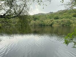 un ver de el norte Gales campo cerca lyn mawr en Snowdonia foto