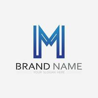 M Letter Logo Template vector