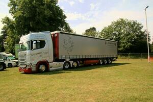 Whitchurch in the UK in JUne 2023. A view of a Truck at a Truck Show in Whitchurch Shropshire photo