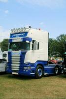 Whitchurch in the UK in JUne 2023. A view of a Truck at a Truck Show in Whitchurch Shropshire photo