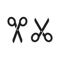 Set of scissors icon isolated vector illustration.