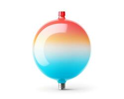 Gas Balloon on white background. Generative AI photo