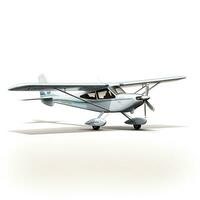 Glider on white background. Generative AI photo