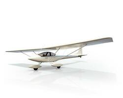 Glider on white background. Generative AI photo