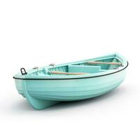 Dinghy on white background. Generative AI photo