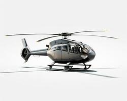 Eurocopter EC130 on white background. Generative AI photo