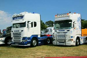 Whitchurch in the UK in JUne 2023. A view of a Truck at a Truck Show in Whitchurch Shropshire photo