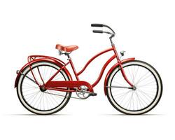 Cruiser Bike on white background. Generative AI photo