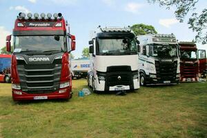 Whitchurch in the UK in JUne 2023. A view of a Truck at a Truck Show in Whitchurch Shropshire photo