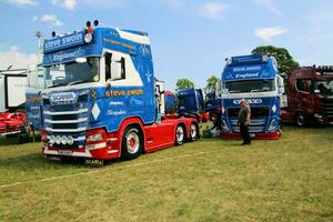 Whitchurch in the UK in JUne 2023. A view of a Truck at a Truck Show in Whitchurch Shropshire photo