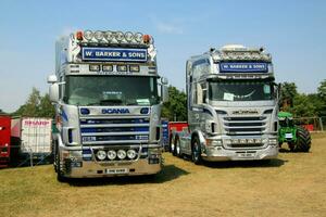 Whitchurch in the UK in JUne 2023. A view of a Truck at a Truck Show in Whitchurch Shropshire photo