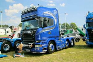 Whitchurch in the UK in JUne 2023. A view of a Truck at a Truck Show in Whitchurch Shropshire photo