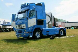 Whitchurch in the UK in JUne 2023. A view of a Truck at a Truck Show in Whitchurch Shropshire photo