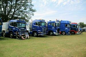 Whitchurch in the UK in JUne 2023. A view of a Truck at a Truck Show in Whitchurch Shropshire photo