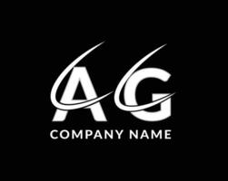 AG Letters logo icon design template concept vector