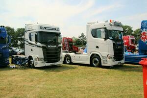 Whitchurch in the UK in JUne 2023. A view of a Truck at a Truck Show in Whitchurch Shropshire photo