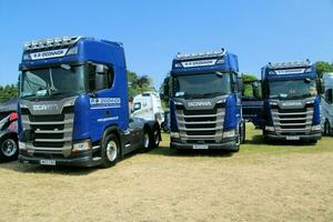 Whitchurch in the UK in JUne 2023. A view of a Truck at a Truck Show in Whitchurch Shropshire photo