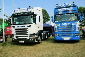 Whitchurch in the UK in JUne 2023. A view of a Truck at a Truck Show in Whitchurch Shropshire photo