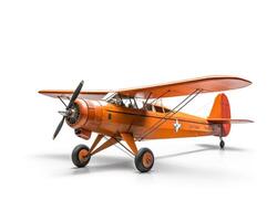 Bush Plane on white background. Generative AI photo