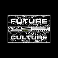 Futuristic Graphic tee urban streetwear concept vector design