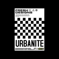 Futuristic Graphic tee urban streetwear concept vector design