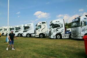 Whitchurch in the UK in JUne 2023. A view of a Truck at a Truck Show in Whitchurch Shropshire photo