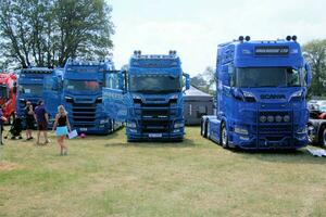 Whitchurch in the UK in JUne 2023. A view of a Truck at a Truck Show in Whitchurch Shropshire photo