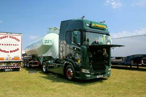 Whitchurch in the UK in JUne 2023. A view of a Truck at a Truck Show in Whitchurch Shropshire photo