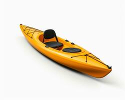 Kayak on white background. Generative AI photo