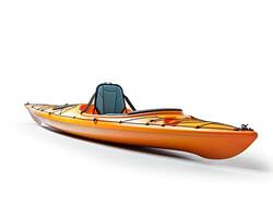 Kayak on white background. Generative AI photo