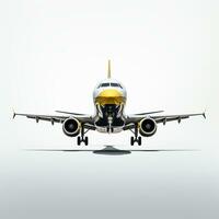 Jet on white background. Generative AI photo