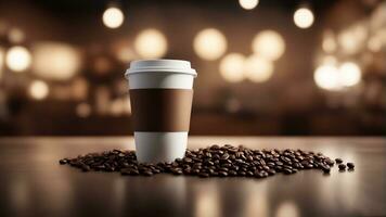 Coffee mockup - AI generated photo