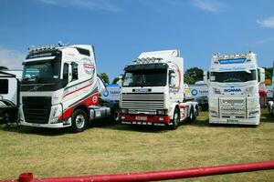 Whitchurch in the UK in JUne 2023. A view of a Truck at a Truck Show in Whitchurch Shropshire photo