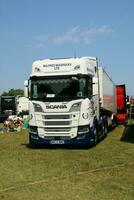 Whitchurch in the UK in JUne 2023. A view of a Truck at a Truck Show in Whitchurch Shropshire photo