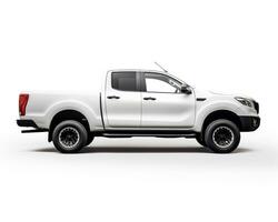 Pickup Truck on white background. Generative AI photo