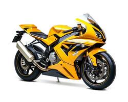 Sport Bike on white background. Generative AI photo