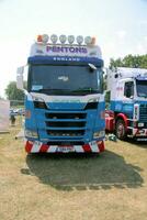 Whitchurch in the UK in JUne 2023. A view of a Truck at a Truck Show in Whitchurch Shropshire photo
