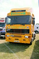 Whitchurch in the UK in JUne 2023. A view of a Truck at a Truck Show in Whitchurch Shropshire photo