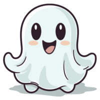 mooi schattig halloween geest - ai generatief png