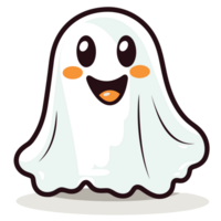 Beautiful Cute Halloween Ghost - Ai Generative png