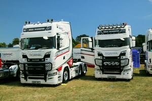 Whitchurch in the UK in JUne 2023. A view of a Truck at a Truck Show in Whitchurch Shropshire photo