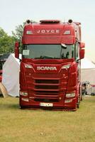 Whitchurch in the UK in JUne 2023. A view of a Truck at a Truck Show in Whitchurch Shropshire photo