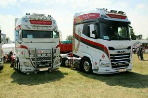 Whitchurch in the UK in JUne 2023. A view of a Truck at a Truck Show in Whitchurch Shropshire photo