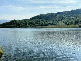 A view of the North Wales Countryside at Llyn Dinas in Snowdonia photo