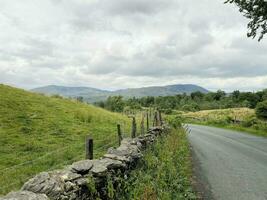 A view of the Lake District Countryside near Coniston Water photo