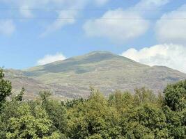 A view of the North Wales Countryside at Llyn Dinas in Snowdonia photo